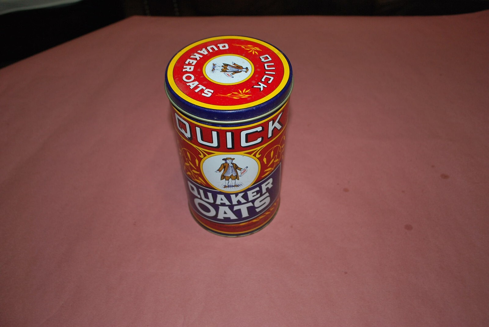 Vintage Quick Quaker Oats Tin Can 9 Vintage Quick Quaker Oats Tin Can 9