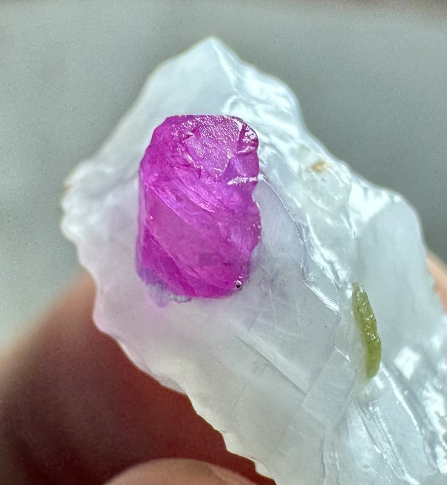 9CT ,Top Quality Natural Red Ruby Crystals on matrix  From Jegdalek @Afg