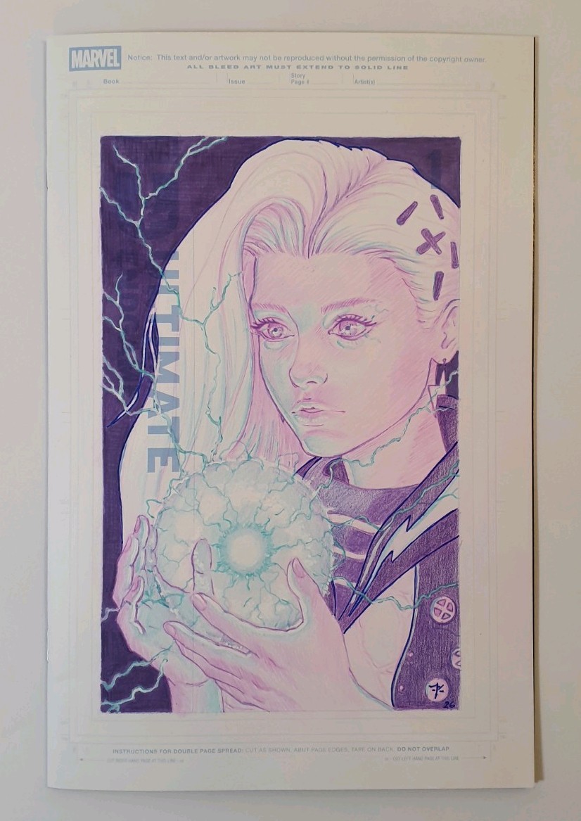 Ultimate Endgame 1 Marvel Comic 2025 Sketch Cover Original Art Mei  2 3  4