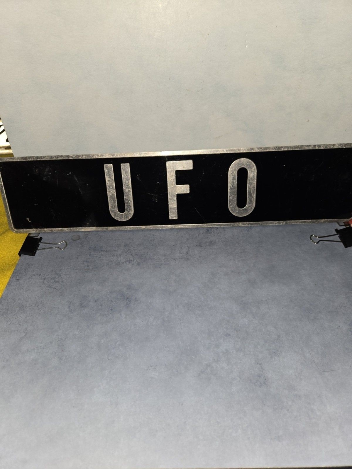 Vintage 1970\'s UFO License Plate (LOC-99)