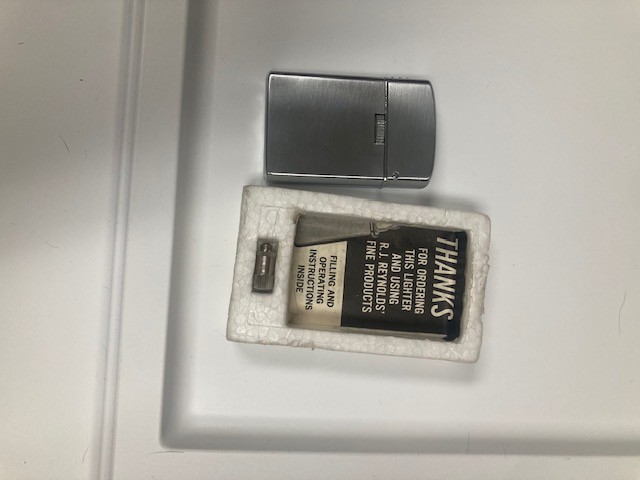 Vintage Sarome Slim Pocket Lighter R.J. Reynolds Promotional Unfired NOS Japan B