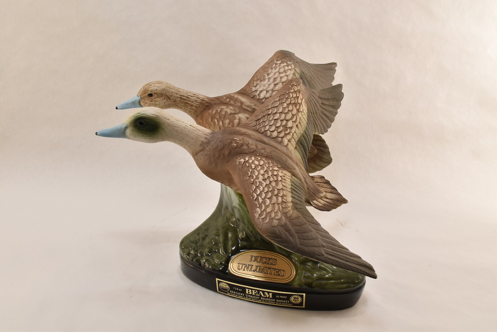 1983 Jim Beam Ducks Unlimited American Widgeon Decanter EMPTY