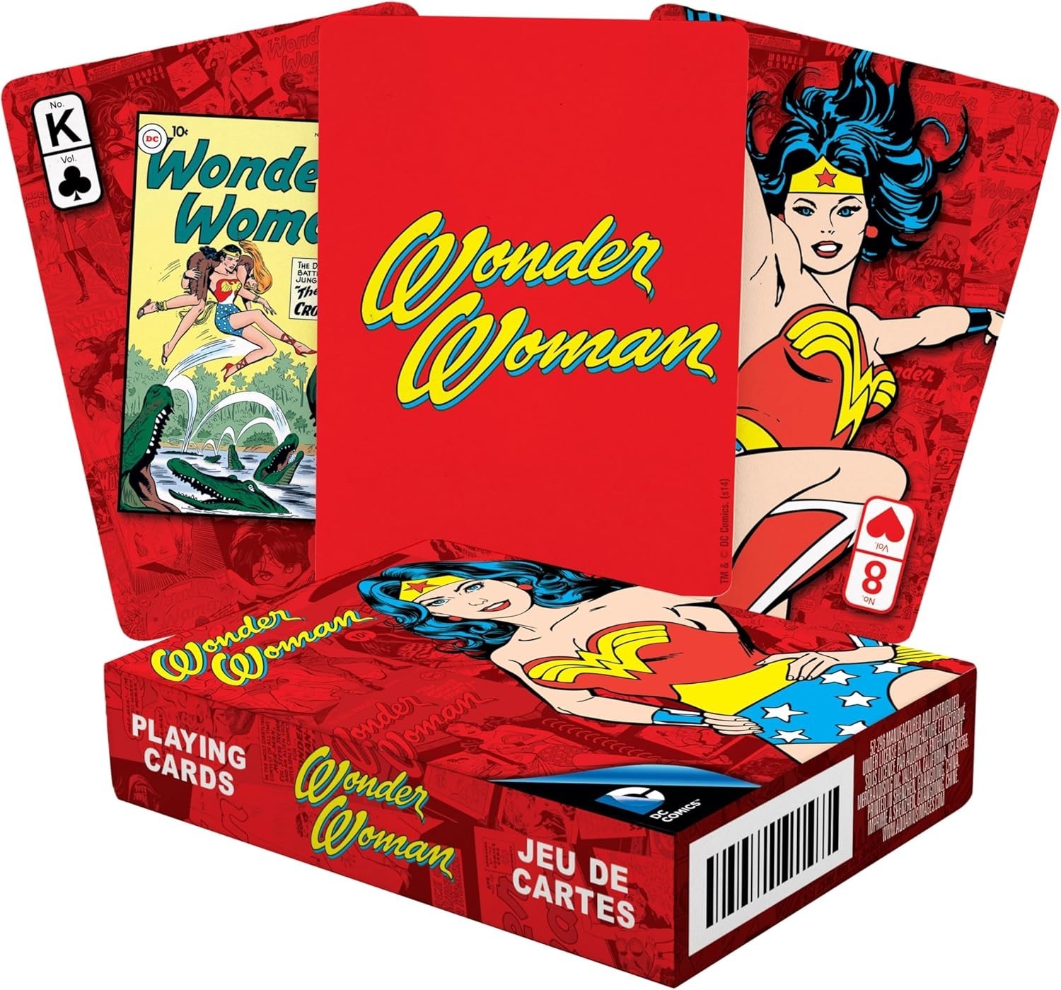Wonder Woman Playing Cards DC Comics Licensed by Aquarius Poker Size Deck * NEW