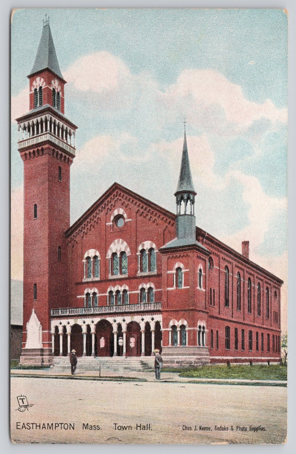 Easthampton MA Town Hall Raphael Tuck Photobrom Postcard c.1910 Easthampton MA Town Hall Raphael Tuck Photobrom Postcard c.1910