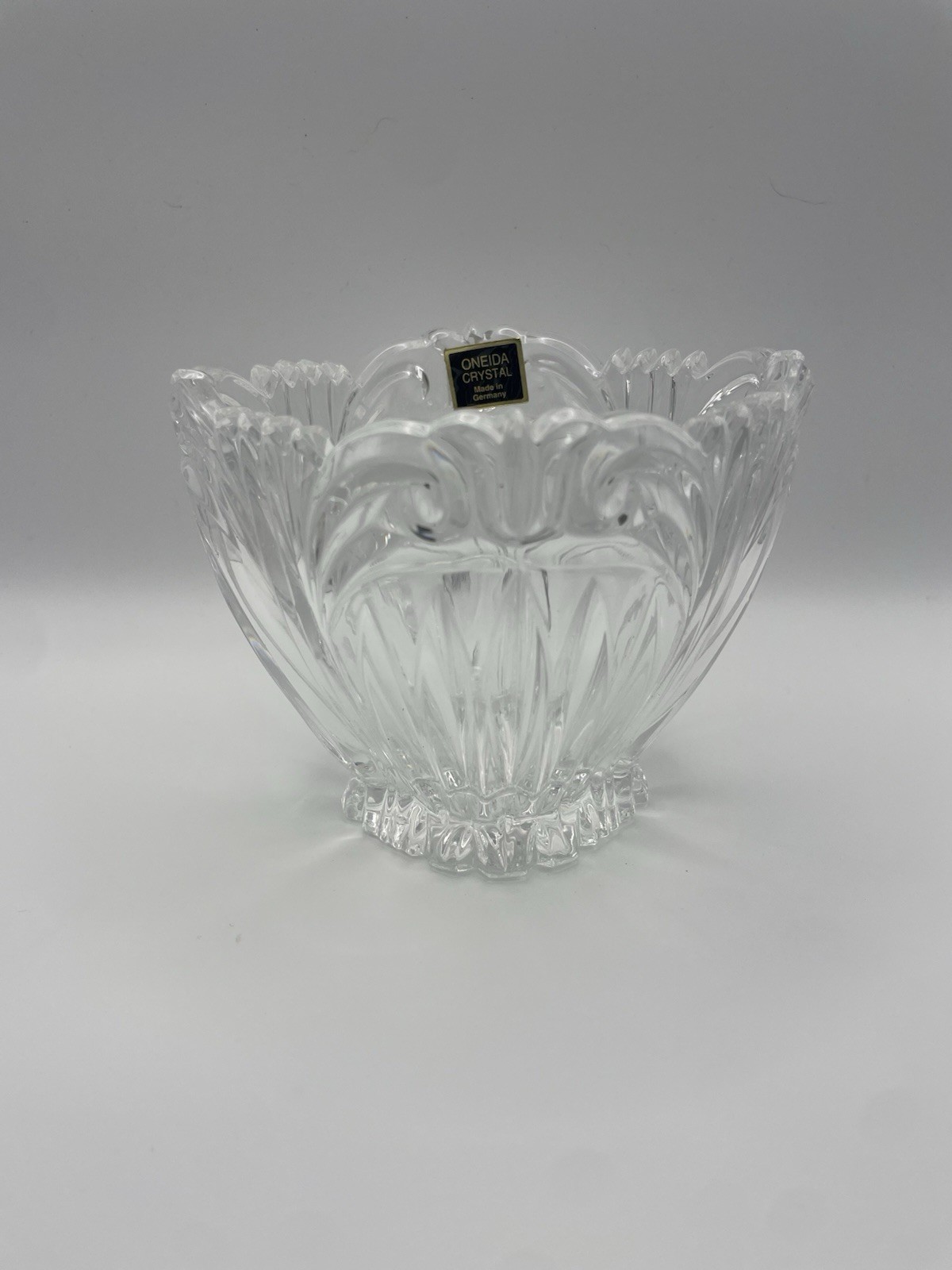 Oneida Crystal Candy Dish Made in Germany 3.75\