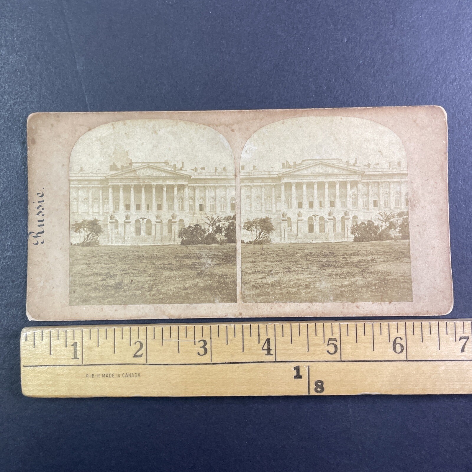 Mikhailovsky Palace St. Petersburg Stereoview Russia Antique 1850s Flat Mount