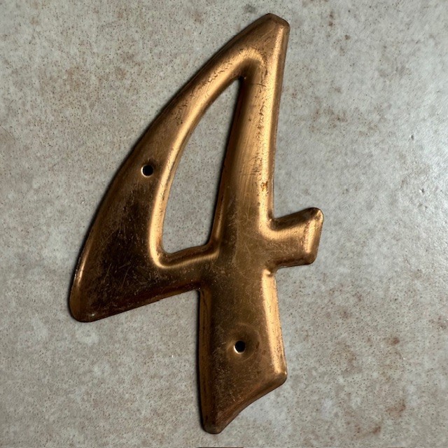 NOS Vintage Copper House Numbers