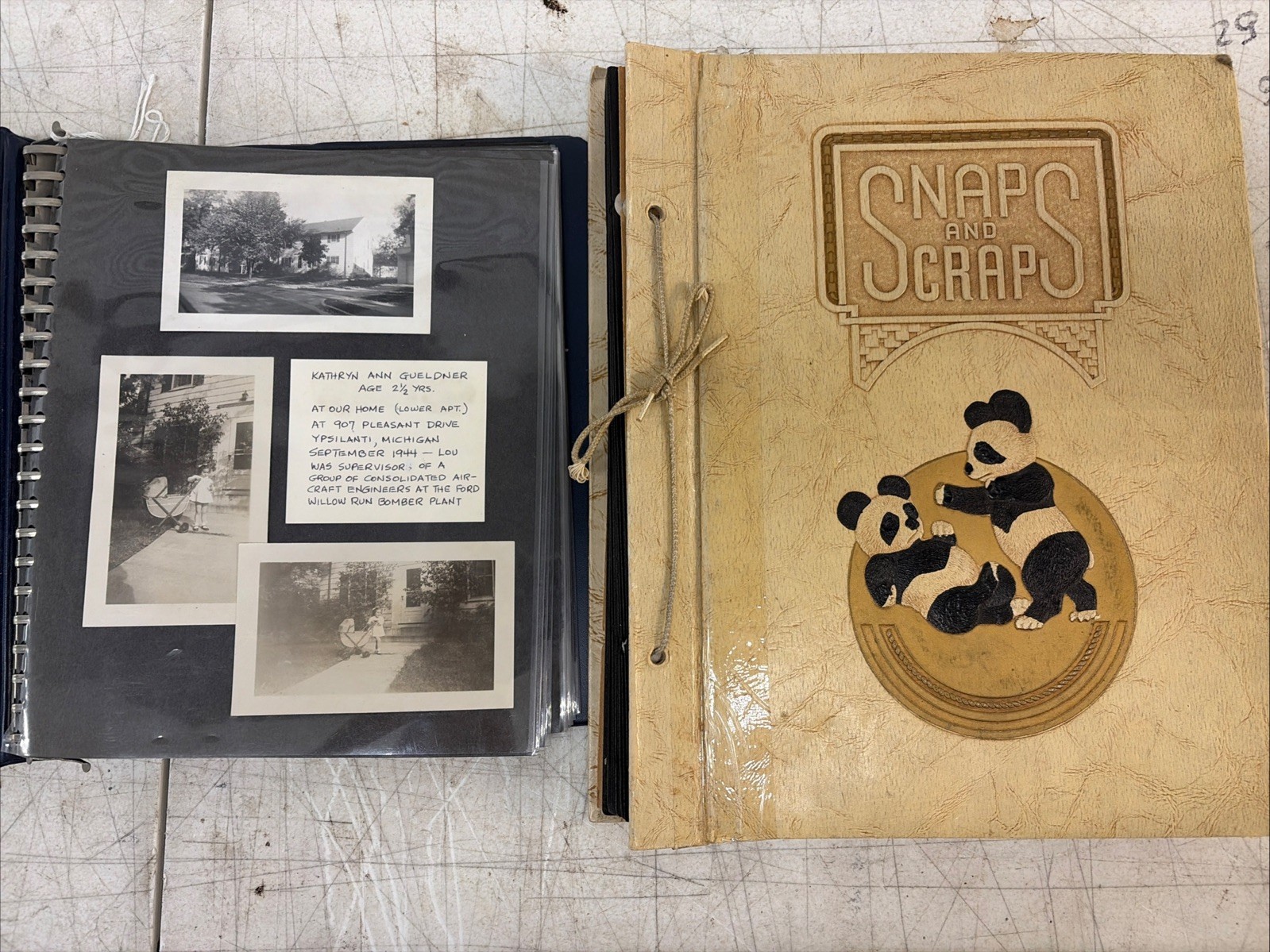 1940’s Scrapbook & Photo Album Same Southern California Family 100+ Ephemera
