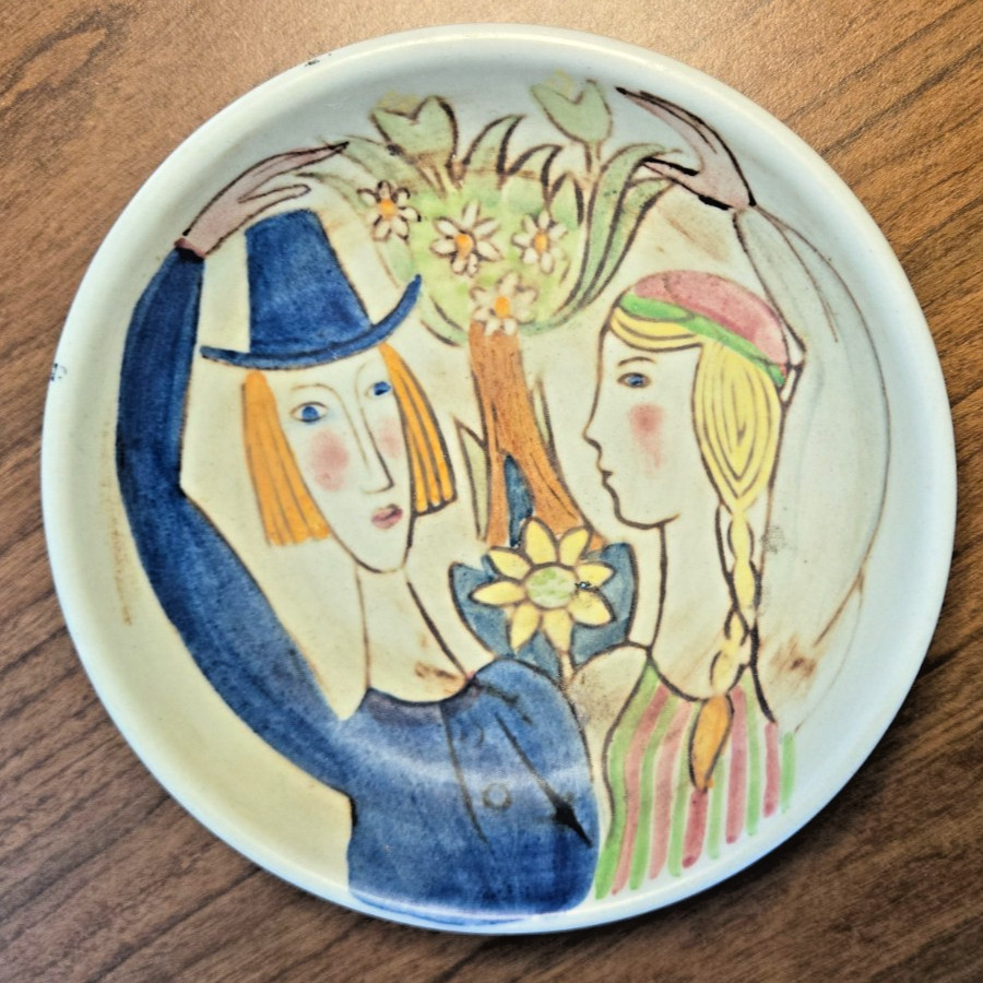 Vtg Handpainted Rorstrand Small Dish by Carl-Harry Stålhane Scandinavian 5.5”