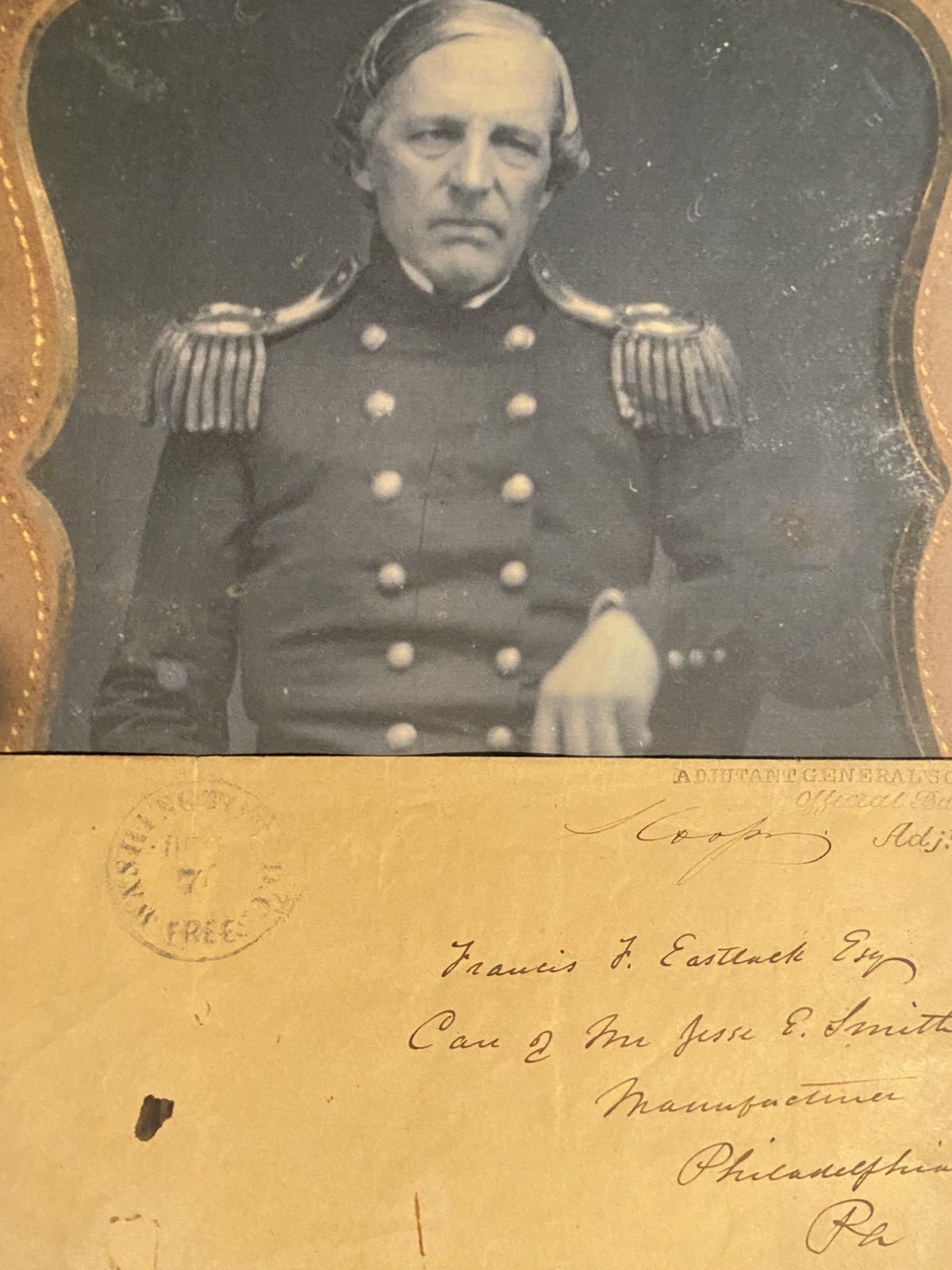 RARE Confederate General Samuel Cooper 1855 Signed Cover/ Civil War
