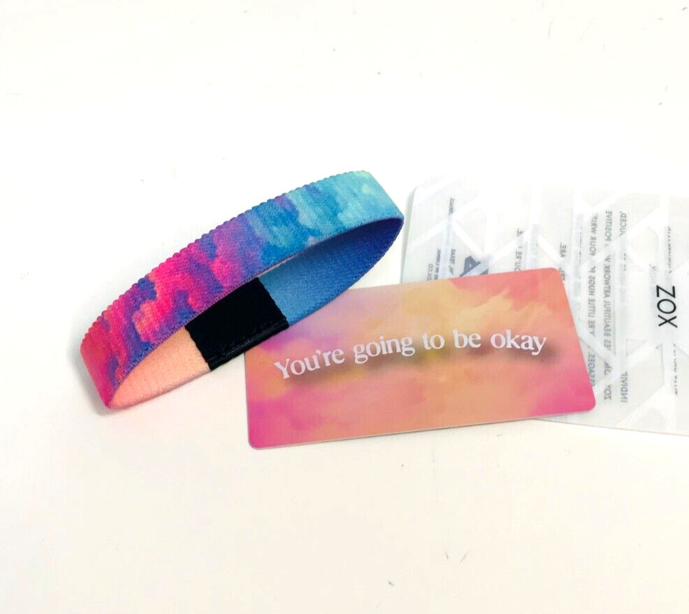 ZOX **New YOU'RE GOING TO BE OKAY** Large Single New IN PKG Wristband w/Card