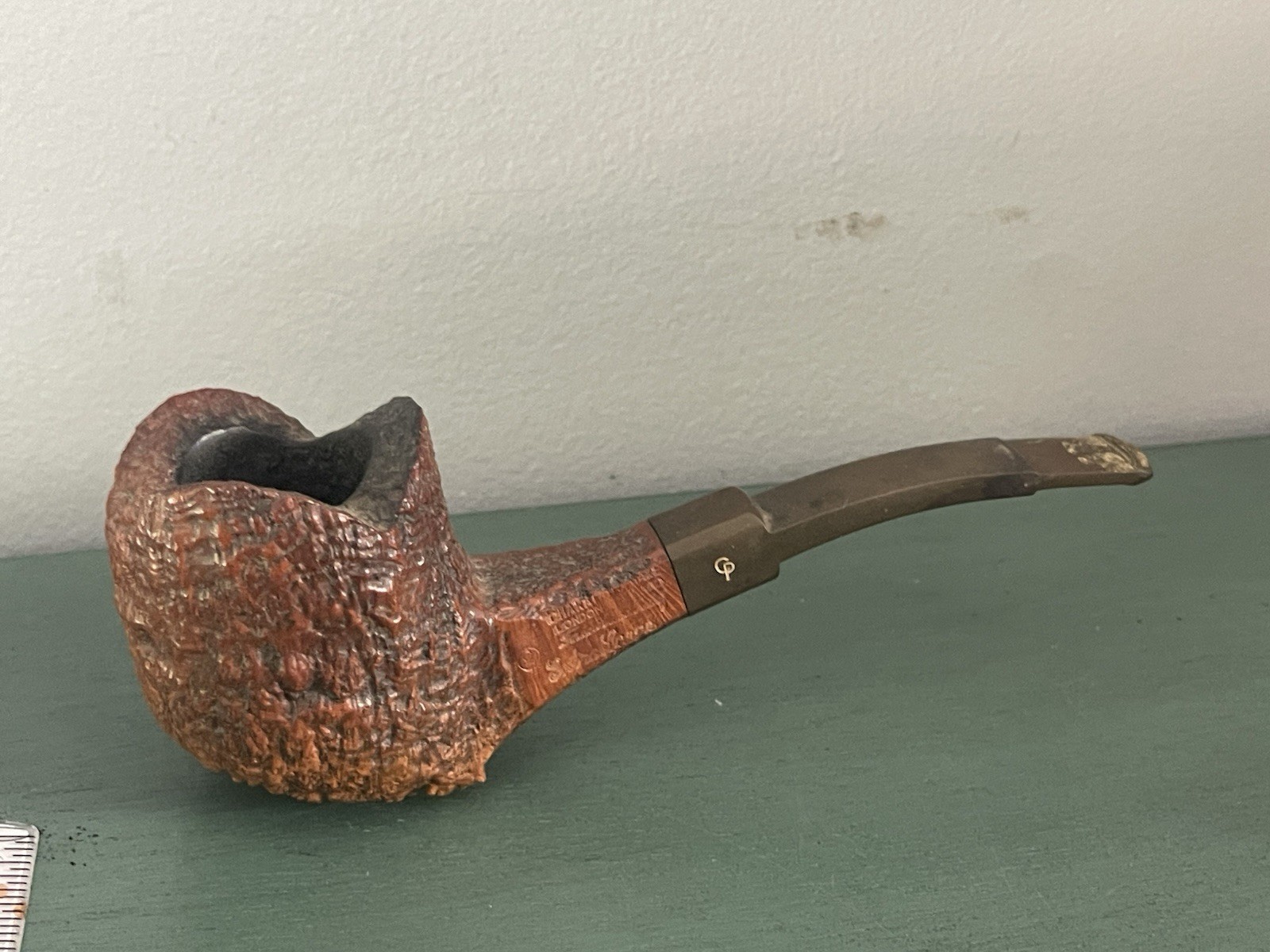 Vintage Charatan's Make London England Free Hand Relief Extra Large Tobacco Pipe