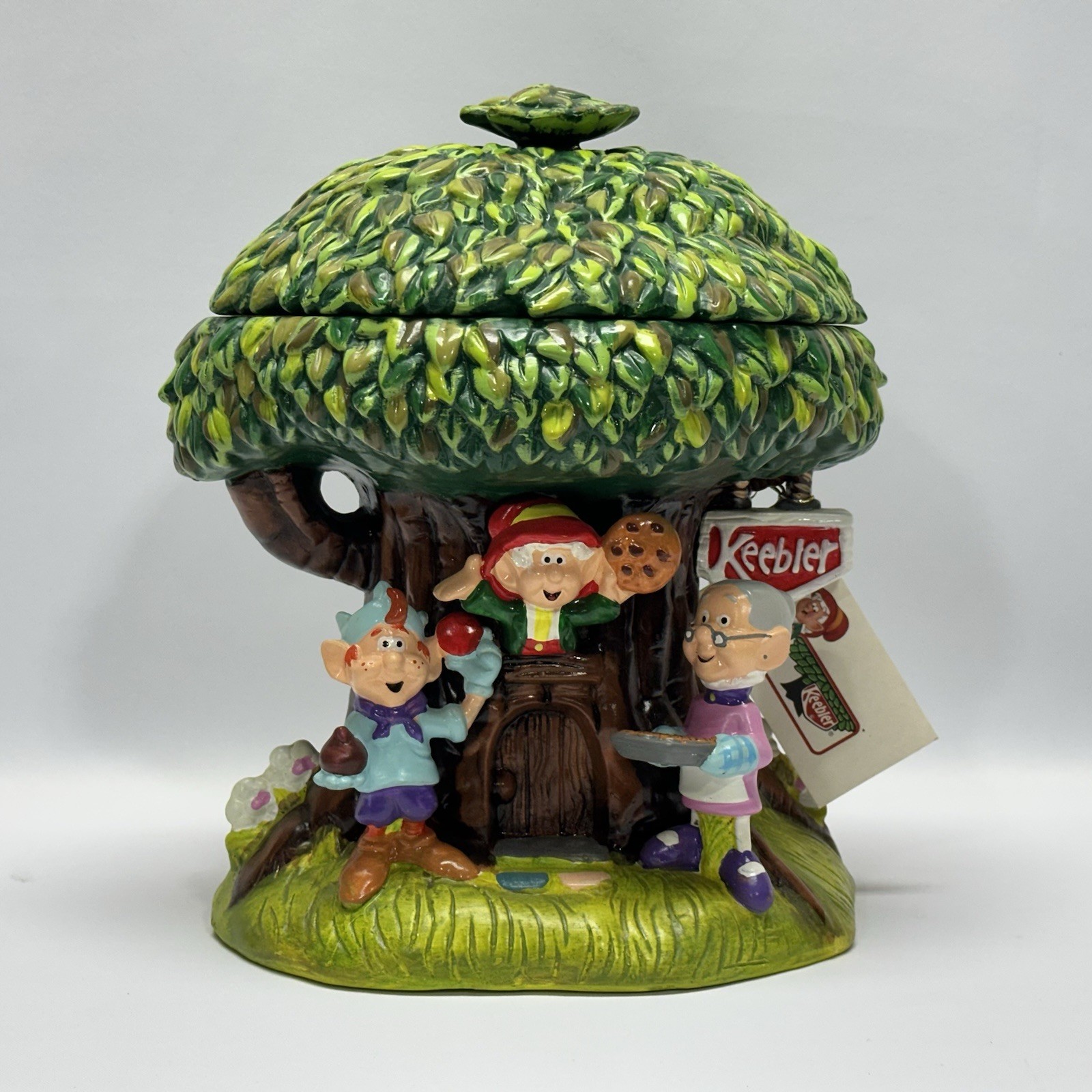 Vintage Keebler Millennium Hollow Tree Ceramic Cookie Jar First Edition 2000