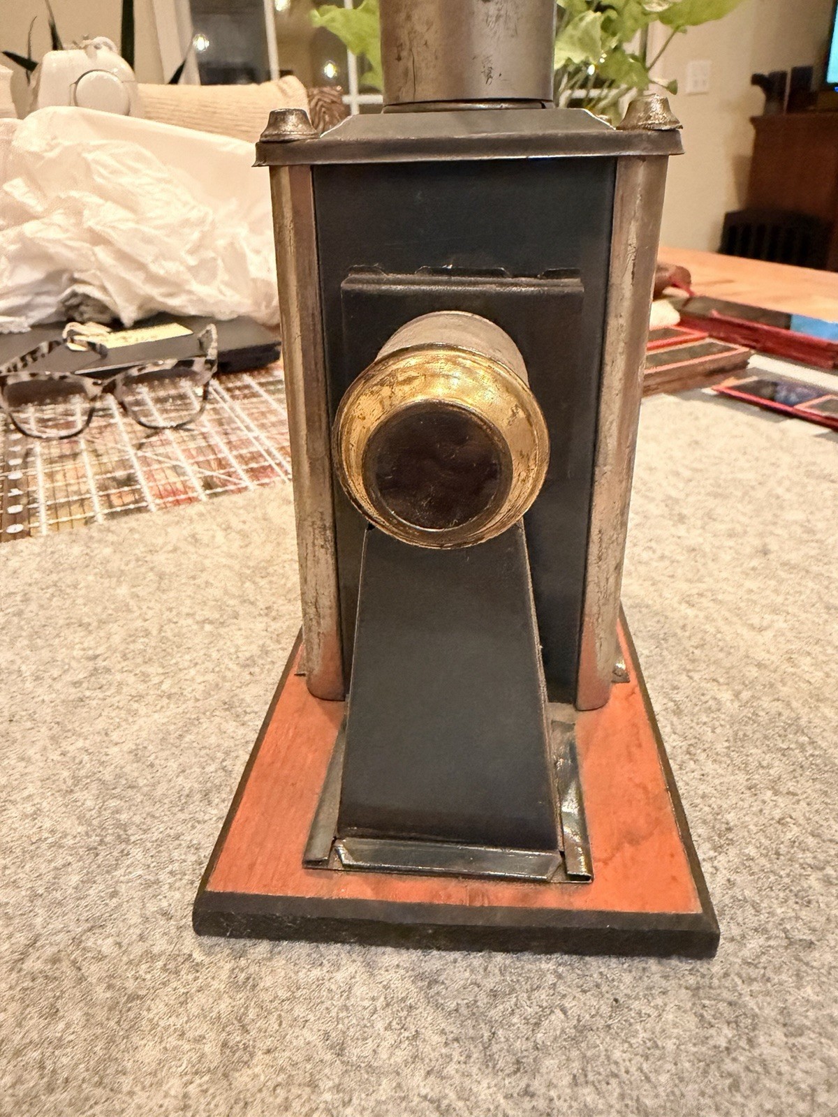 Antique Ernst Plank German Magic Lantern Projector w/ Original Box & Slides Antique Ernst Plank German Magic Lantern Projector w/ Original Box & Slides