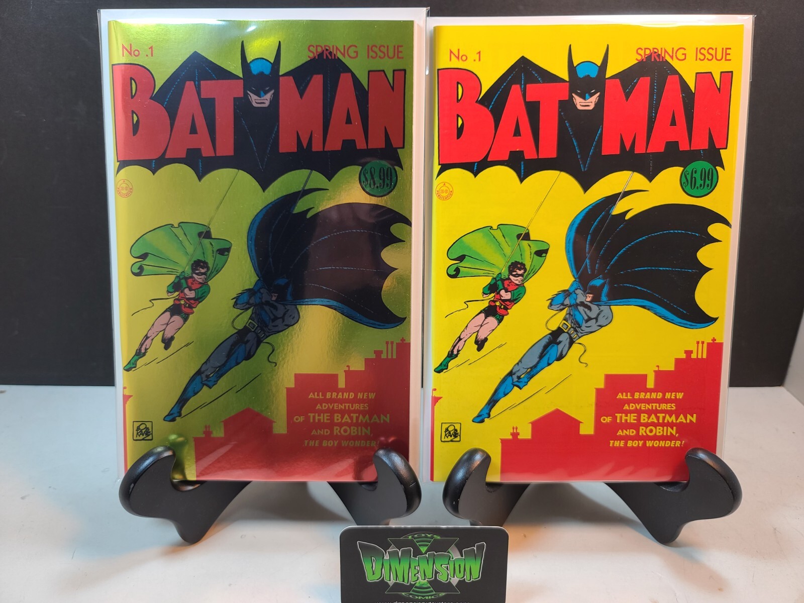 BATMAN #1 SPRING ISSUE - (REGULAR/FOIL FACSIMILE EDITION SET) ~ COMIC NM (2023)