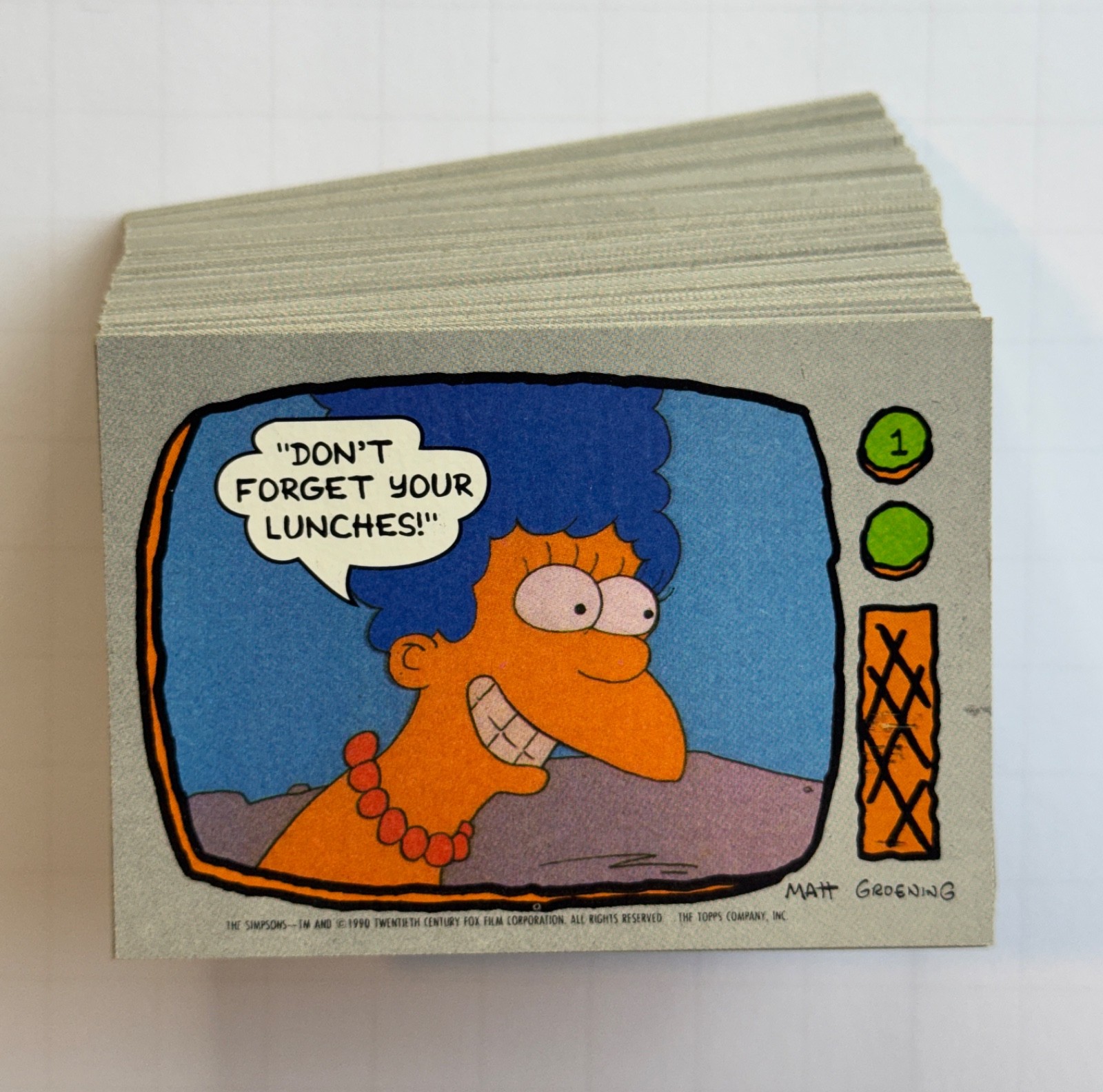 1990 Topps The Simpsons 84 Card Base Set Lot 84/88 Vintage