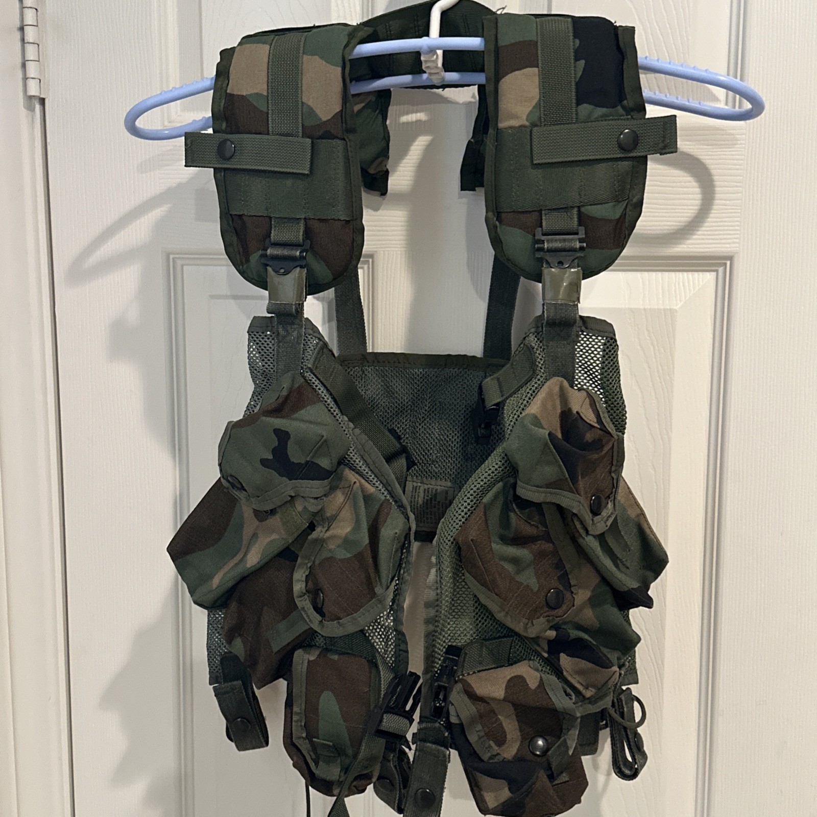 Original GI Issue Woodland Load Bearing Tactical Vest Original GI Issue Woodland Load Bearing Tactical Vest