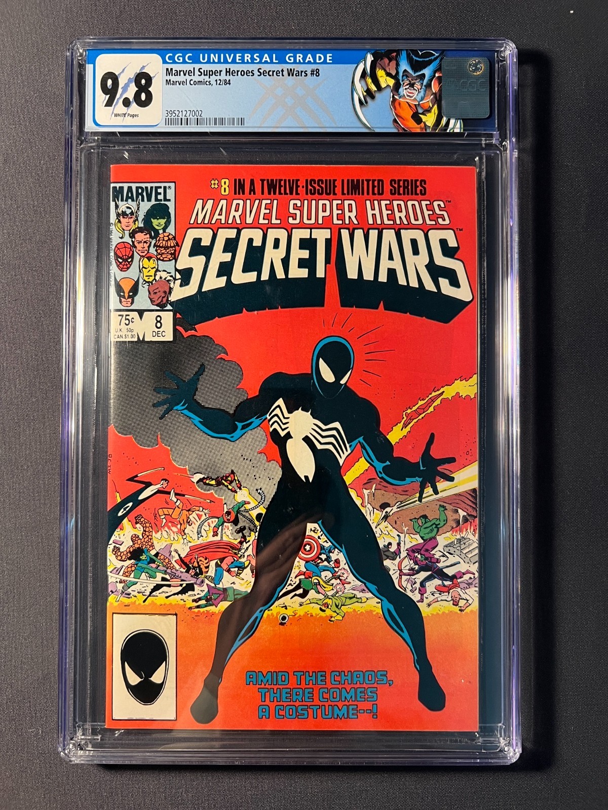 Marvel Super Heroes Secret Wars #8 (1984) CGC 9.8 Origin Black Suit - White