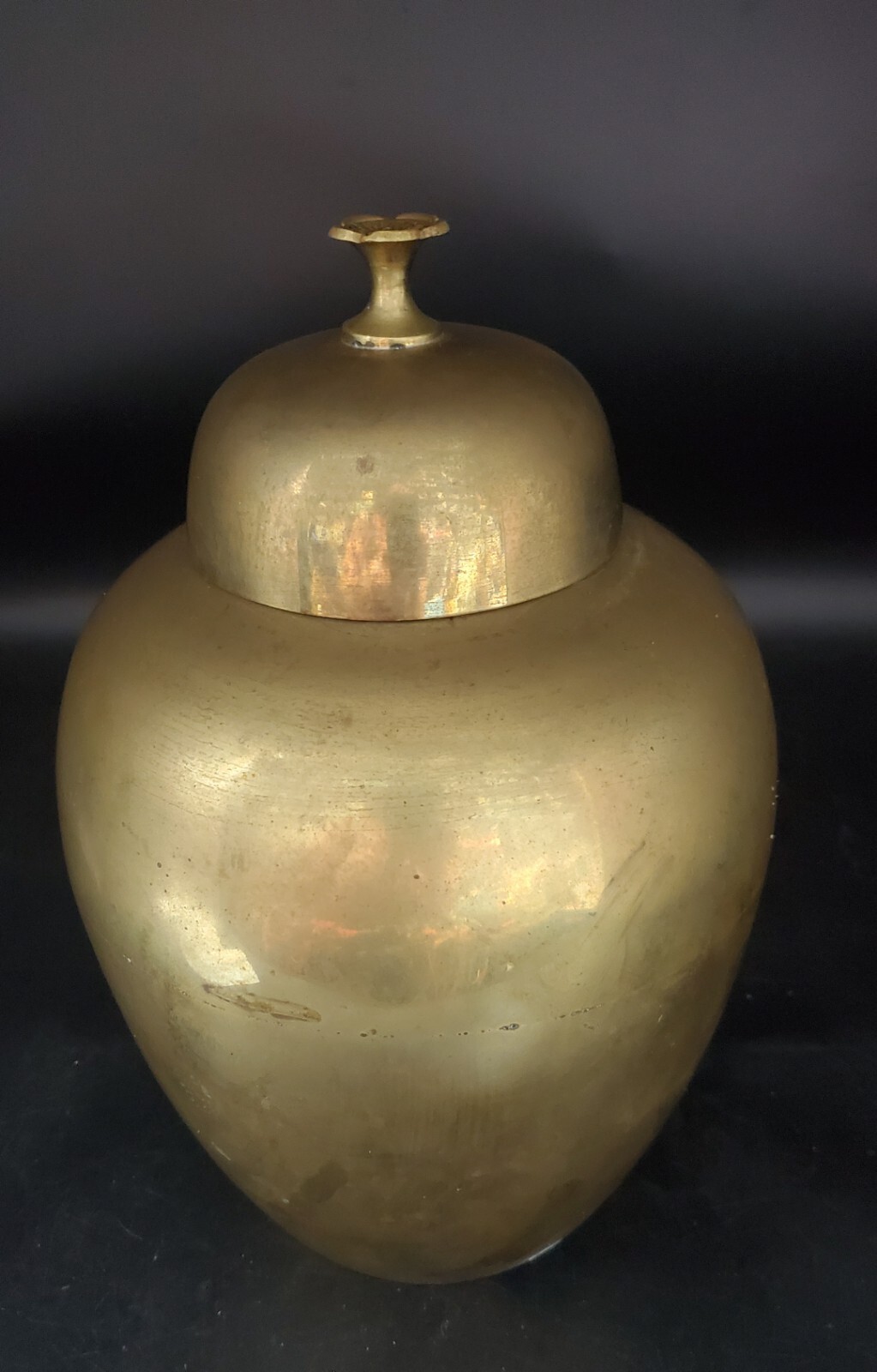 Brass Vase Ginger Jar Urn K.O.P.L. Made in India 10.5\