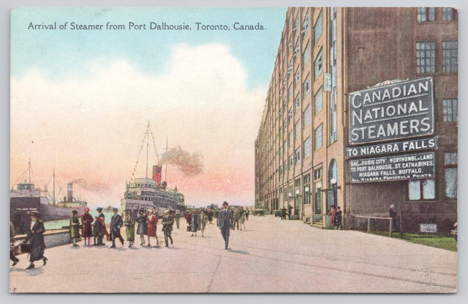 Toronto Ontario Canada Steamer Arrival Port Dalhousie Unposted