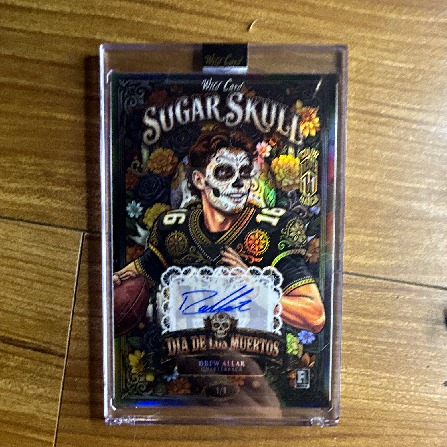 Wild Card Sugar Skull Dia De Los Muertos Drew Allar Auto 11/11 Card 2024