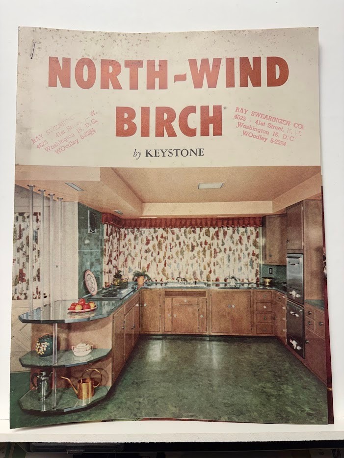 Vtg Keystone Cabinet Co Brochure 1950s Kitchen Littlestown PA Charles Moorehead
