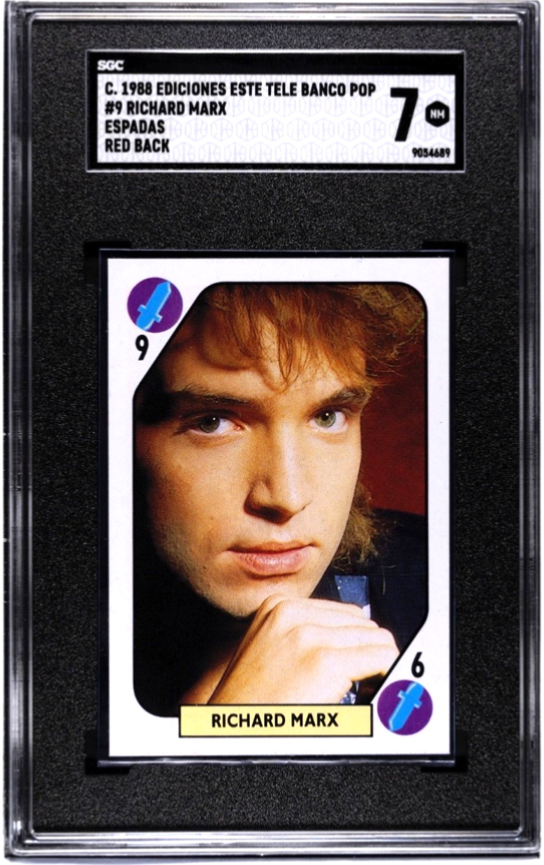 1988 RICHARD MARX Trading Card Ediciones Tele Banco SGC 7 ROOKIE Pop 1 Highest