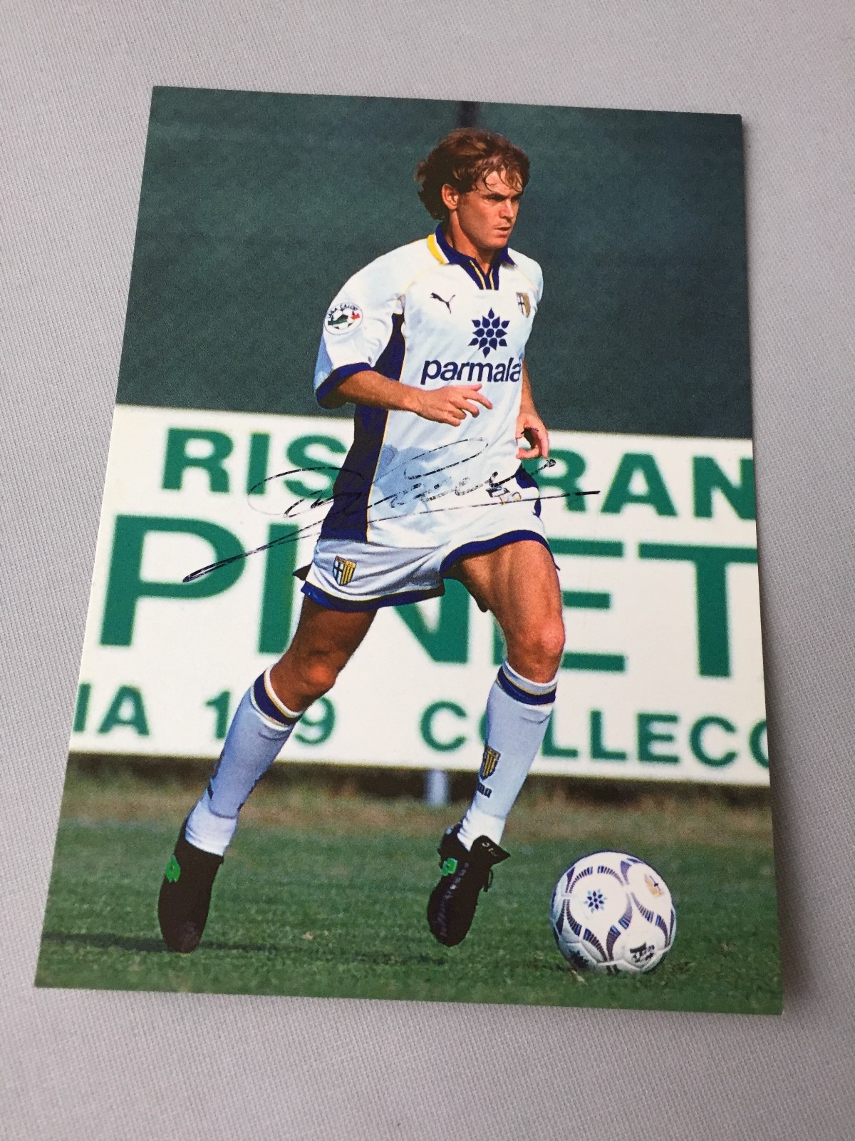 ROBERTO MUSI AC Parma signed rare autograph card 10x15 football