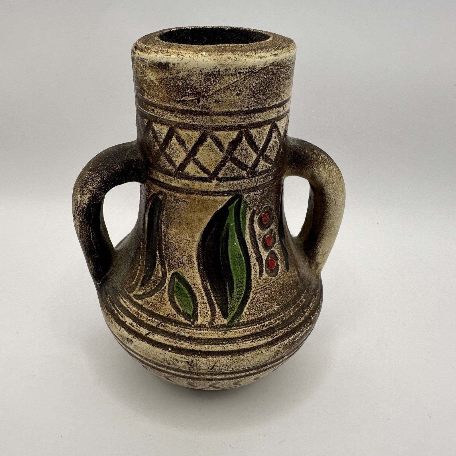 Vintage Native American Pottery Pitcher Vase Mini 4