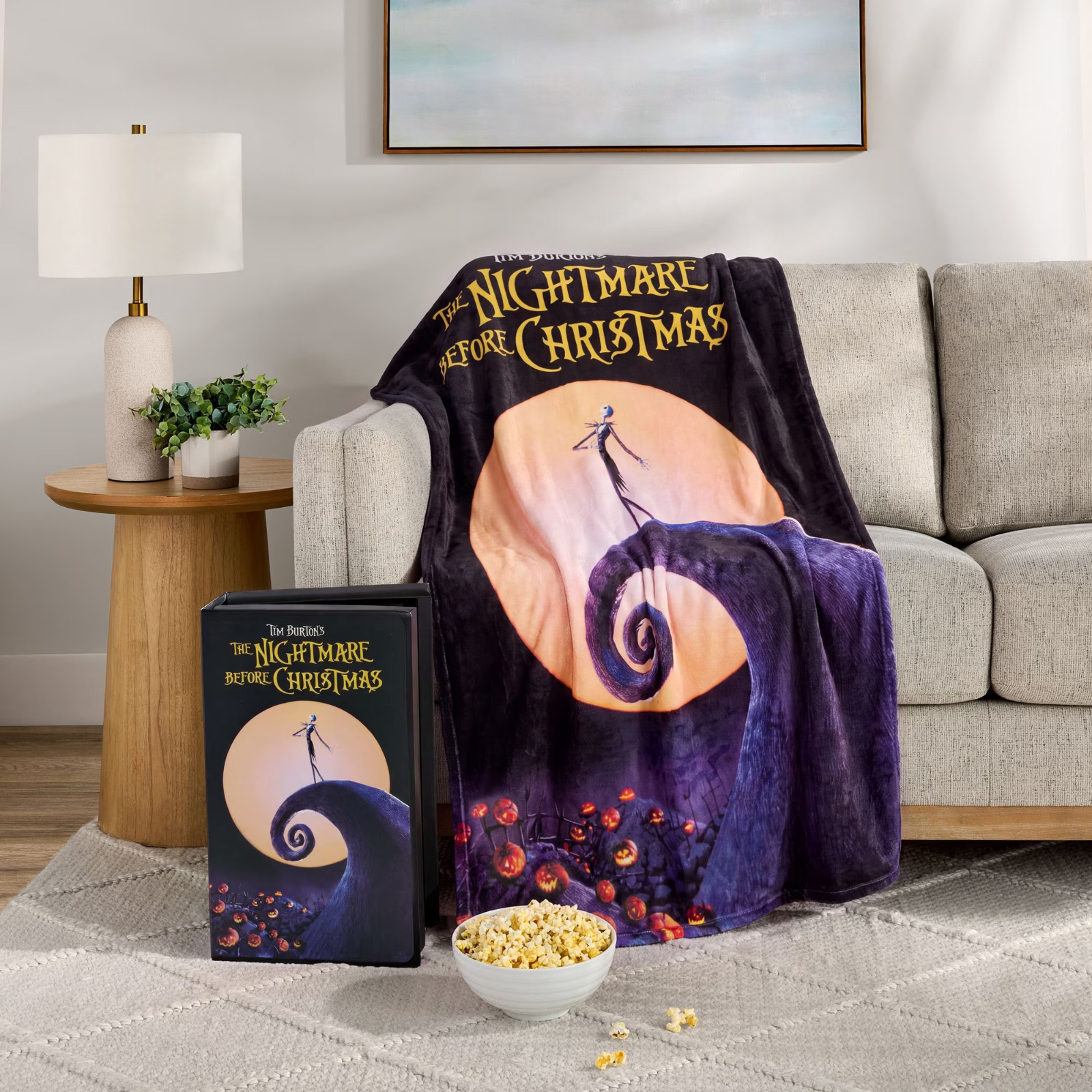 The Nightmare Before Christmas Disney Classic VHS Box Throw Blanket - 50\
