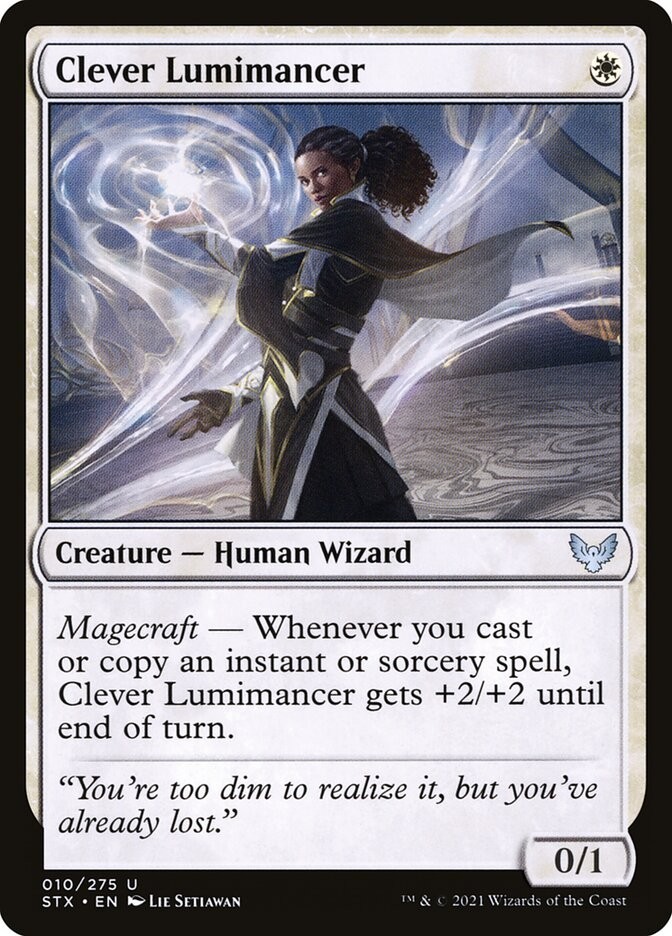 MTG Magic STX Strixhaven - 1x EN NM 010 U Clever Lumimancer