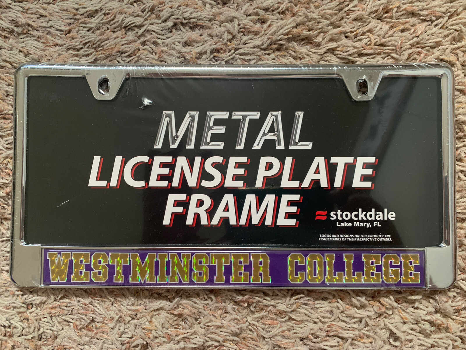 WESTMINSTER COLLEGE Heavy Duty METAL LICENSE PLATE FRAME BRAND NEW Sealed