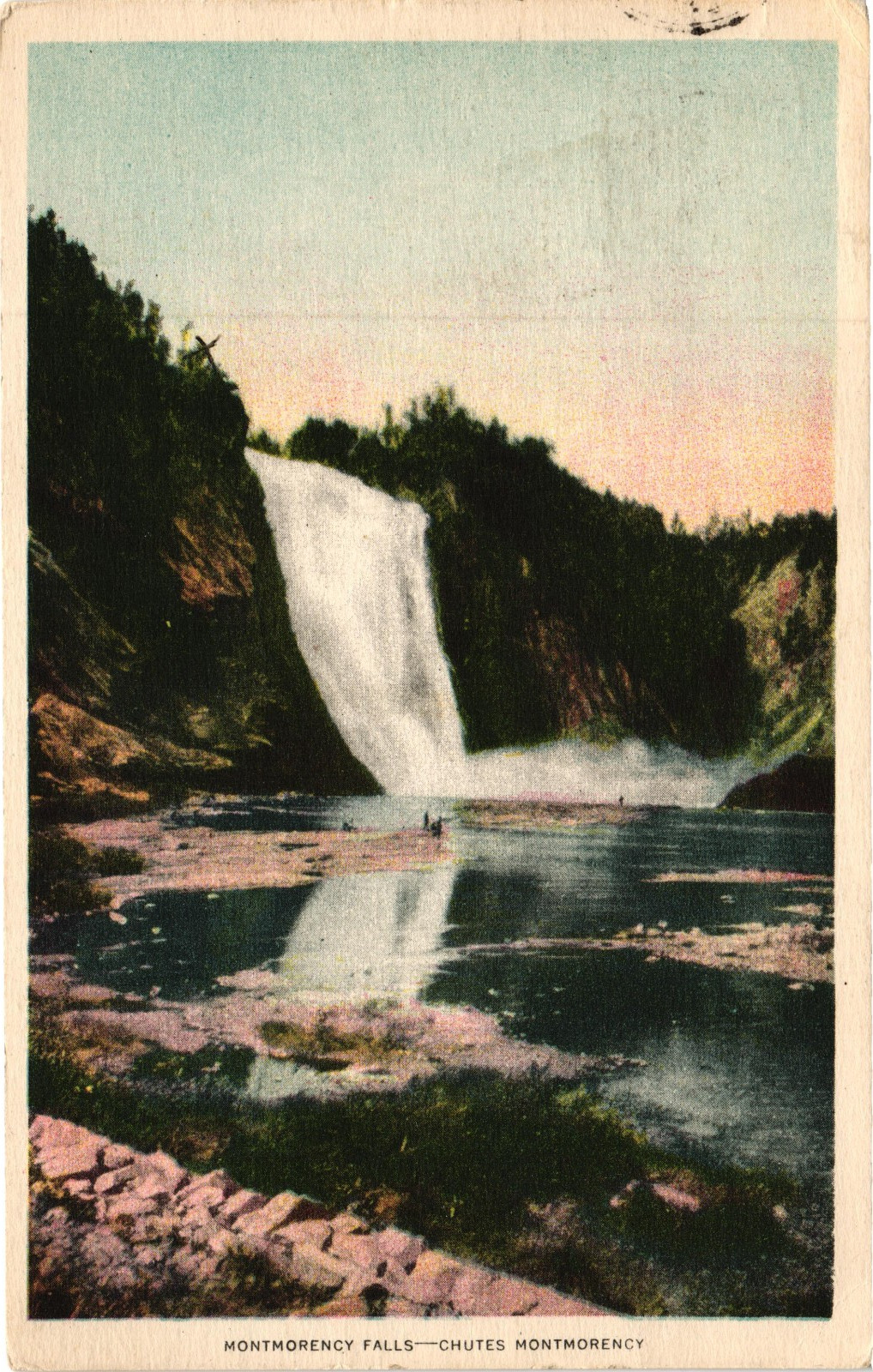 Montmorency Falls Quebec Canada Postcard 1913 Posted 2c Stamp
