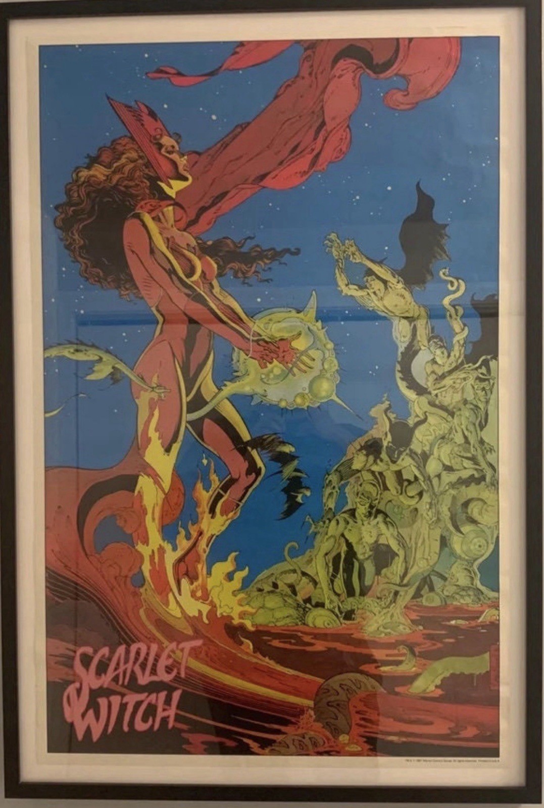 1987 P Craig Russell – Scarlet Witch Comic Poster Print – 22\