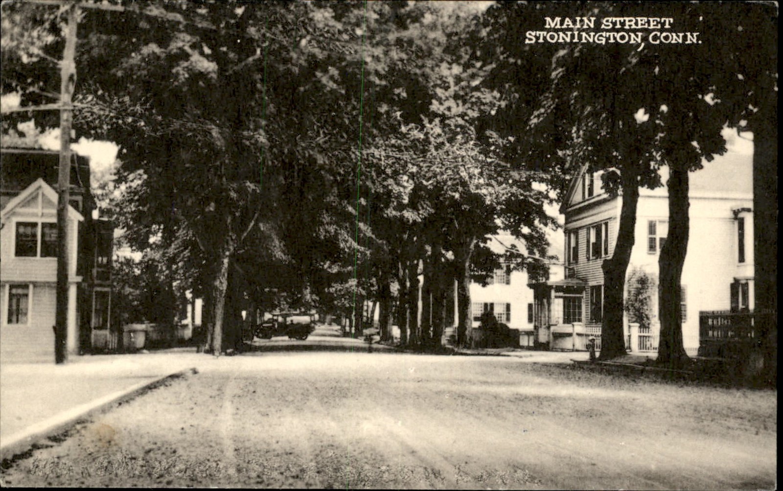 Stonington Connecticut CT Main St. c1940s Vintage Postcard Stonington Connecticut CT Main St. c1940s Vintage Postcard