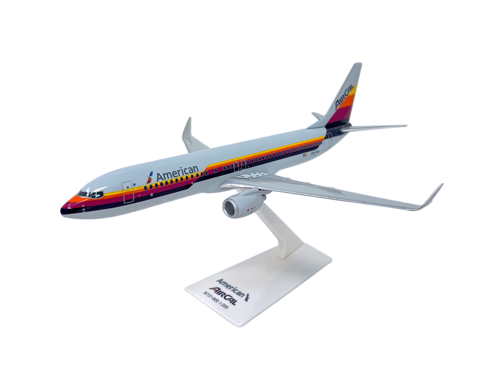 Flight Miniatures American/Air Cal 737-800 1:200 Scale Model Airplane