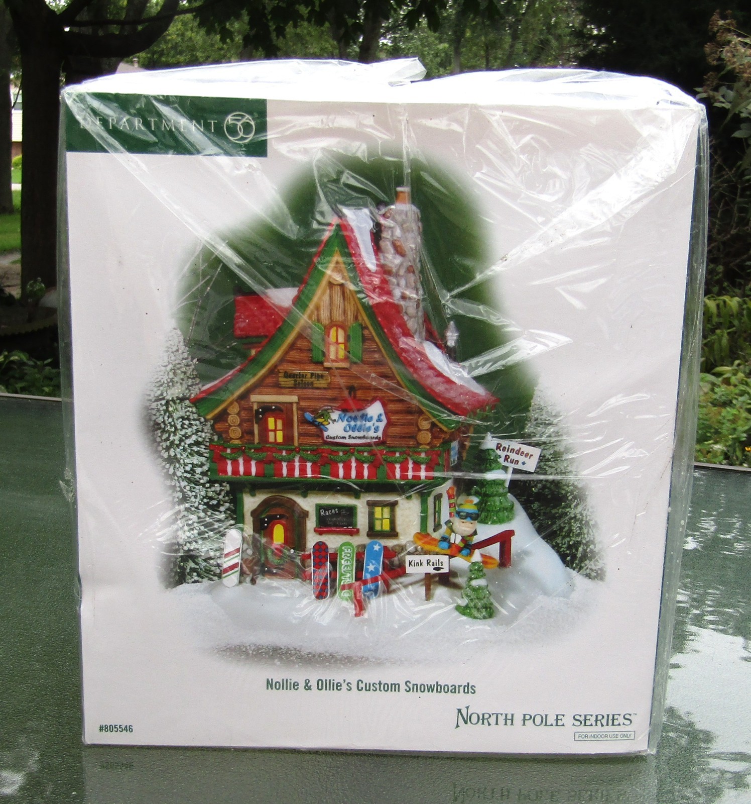 2008 Department 56 #805546 NOLLIE & OLLIE\'S CUSTOM SNOWBOARDS Unused SEALED Look