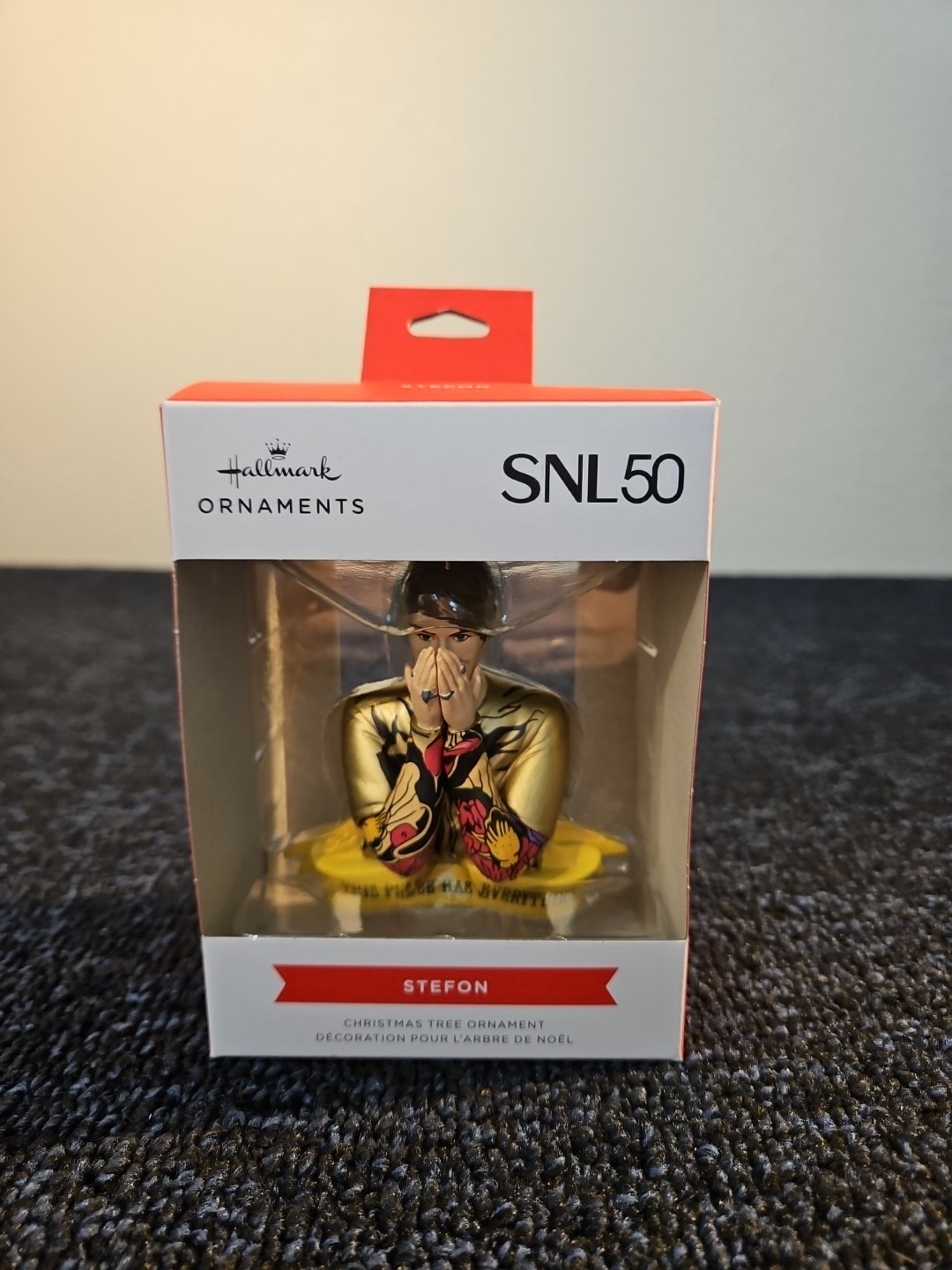 NEW 2025 Hallmark SNL 50 Stefon Christmas Ornament This Place Has Everything NIB