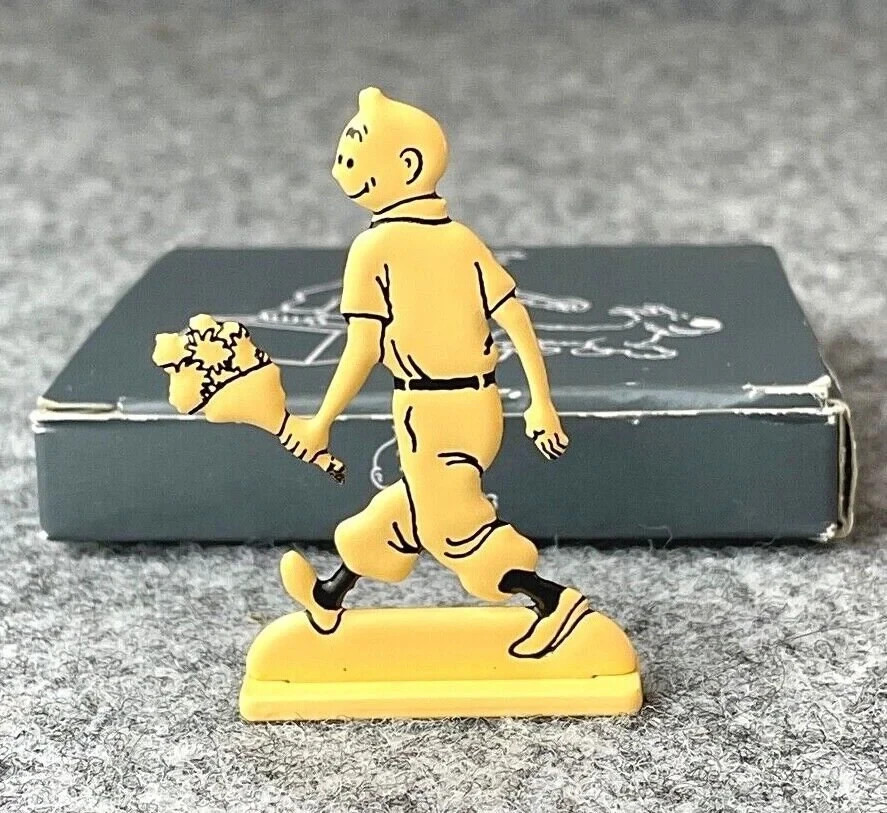 ARCHIVES TINTIN 2D Metal Figurine: Winking with Flowers B&W ML Model Figure