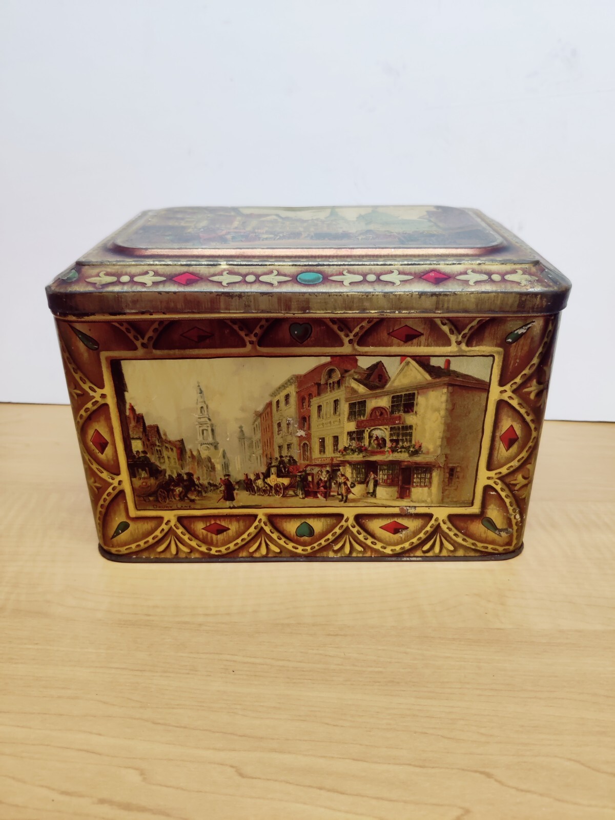 ANTIQUE PRIMITIVE Keen Robinson & Co. TIN Box Mustard Manufacturers England 