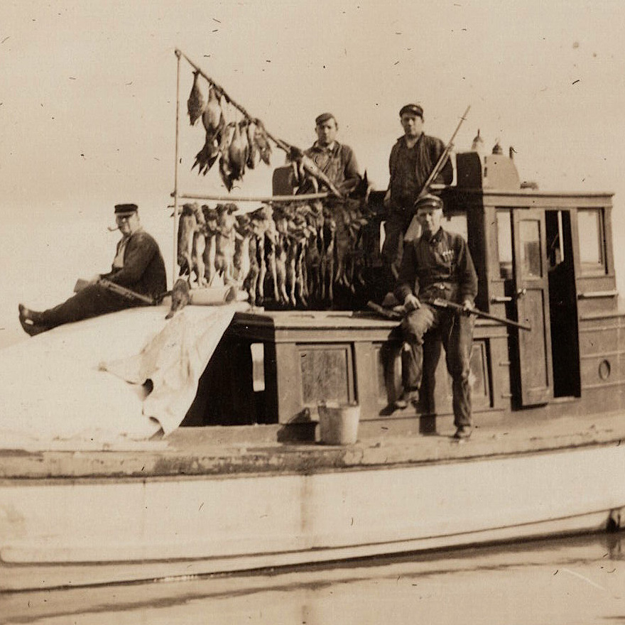 RPPC San Francisco Launch Boat Waterfowl Duck Hunting Postcard Ca 1910 GREAT RPPC San Francisco Launch Boat Waterfowl Duck Hunting Postcard Ca 1910 GREAT
