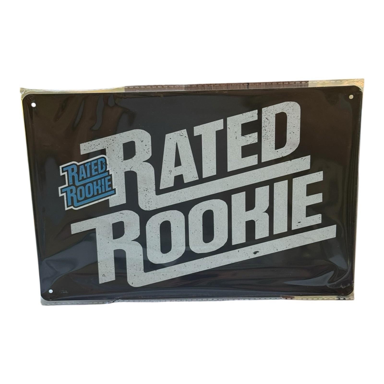 Retro Rated Rookie Tin Sign 12x8 Vintage MLB Wall Art Garage Bar Man Cave Décor