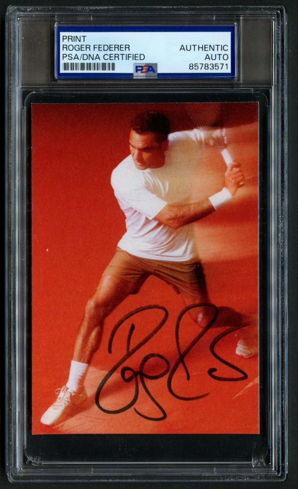 Roger Federer signed autograph 3x5 Photo Tennis Player PSA Slabbed Roger Federer signed autograph 3x5 Photo Tennis Player PSA Slabbed