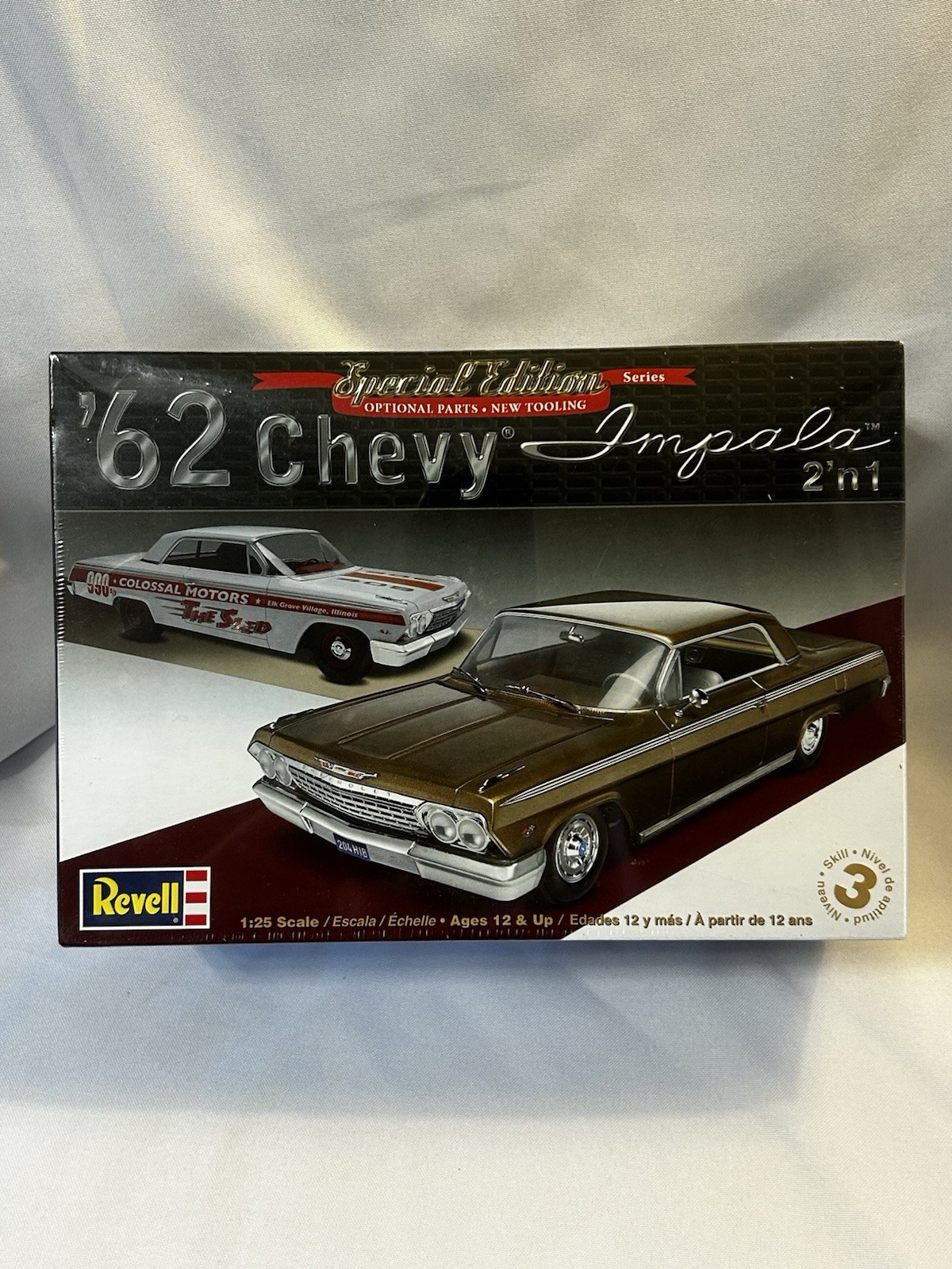Revell Chevy \'62 Impala Special Ed. 2\' n 1 model kit NEW in FACTORY SEALED BOX Revell Chevy \'62 Impala Special Ed. 2\' n 1 model kit NEW in FACTORY SEALED BOX