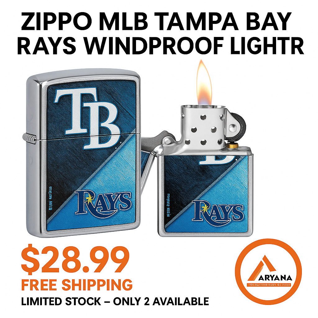 Zippo MLB Tampa Bay Rays Windproof Lighter – Limited Edition
