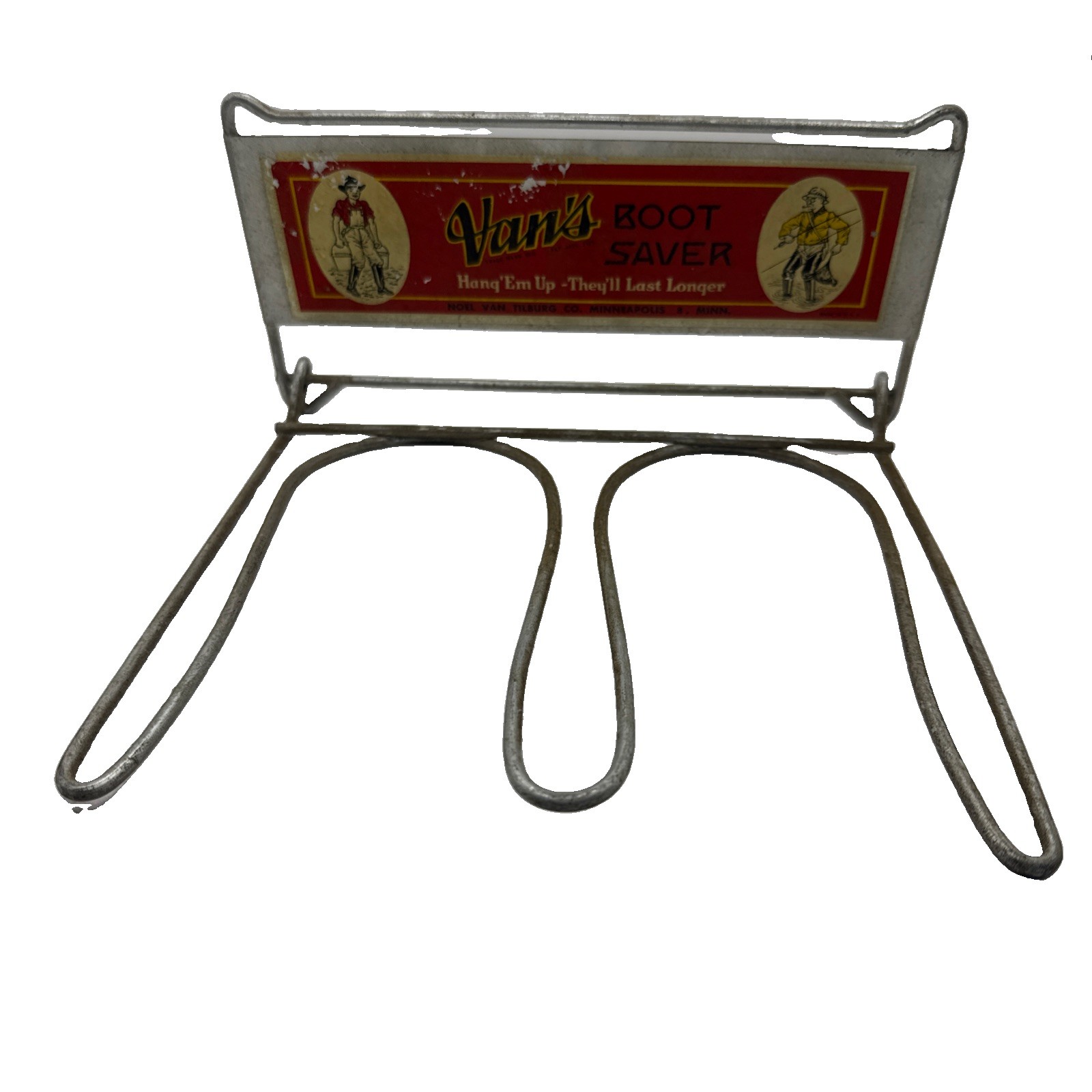 Vintage Van’s Boot Saver Metal Boot Rack Hang 'Em Up - They'll Last Longer Vintage Van’s Boot Saver Metal Boot Rack Hang 'Em Up - They'll Last Longer