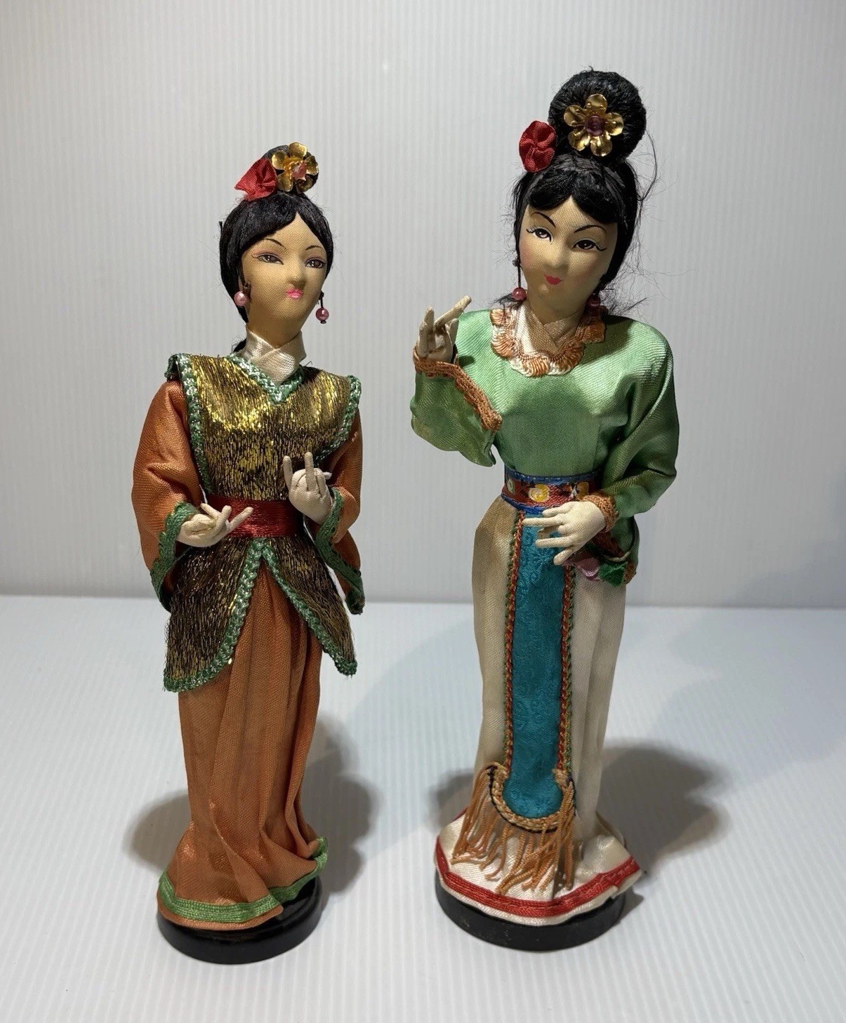 Vintage Asian Traditional Chinese Travel Souvenir Dolls Made In Taiwan 1960s/70s Vintage Asian Traditional Chinese Travel Souvenir Dolls Made In Taiwan 1960s/70s