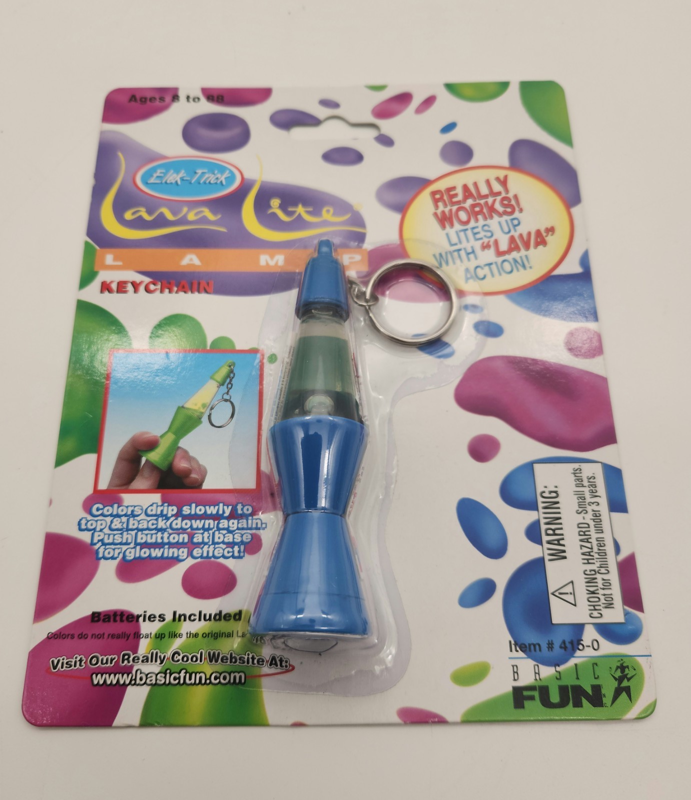 1990s Basic Fun Lava Lite Lamp Keychain 1990s Basic Fun Lava Lite Lamp Keychain