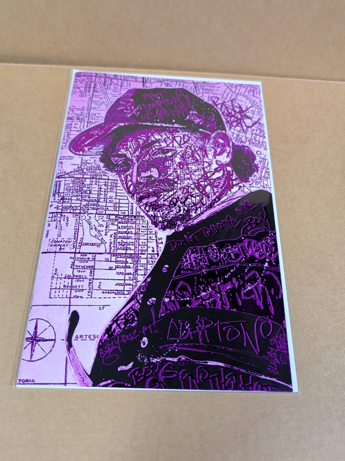 Subject Location #1 Eazy-Duz-It ltd 30   Kyle Willis EMBOSSED PURPLE FOIL NM 