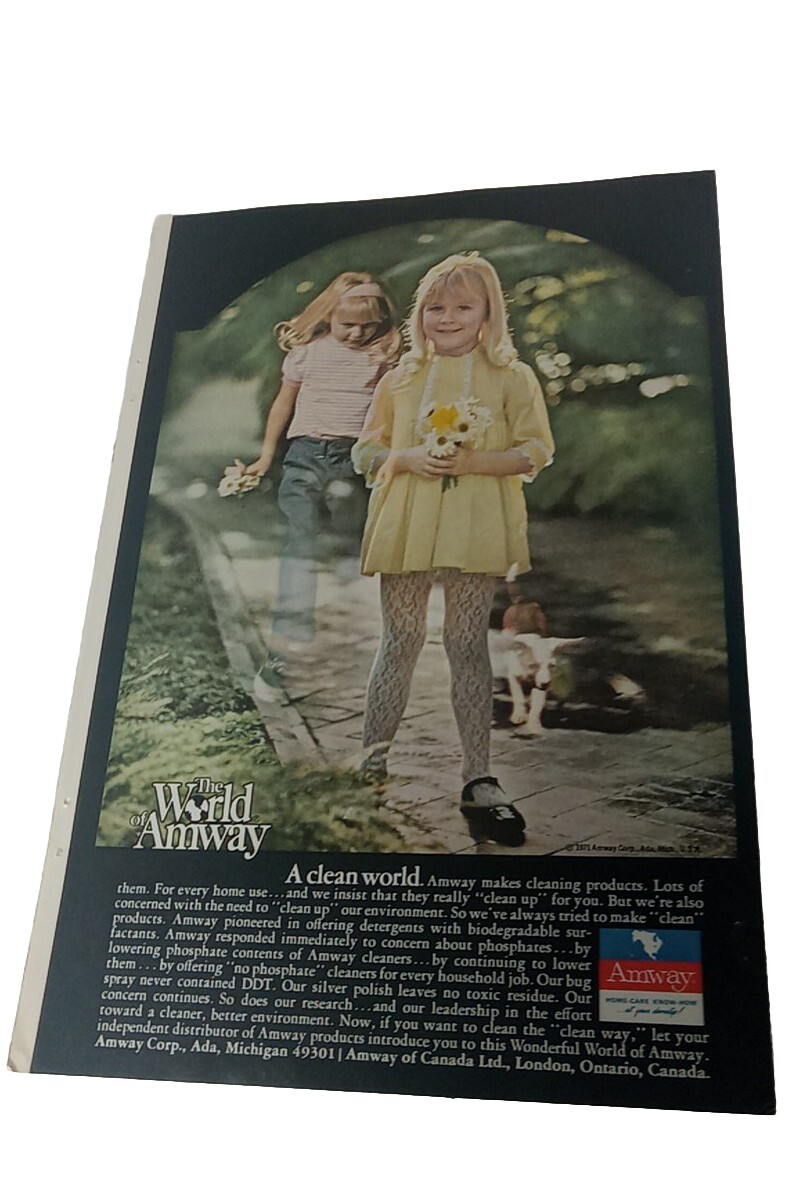 Amway Print Advertisement 1970s \